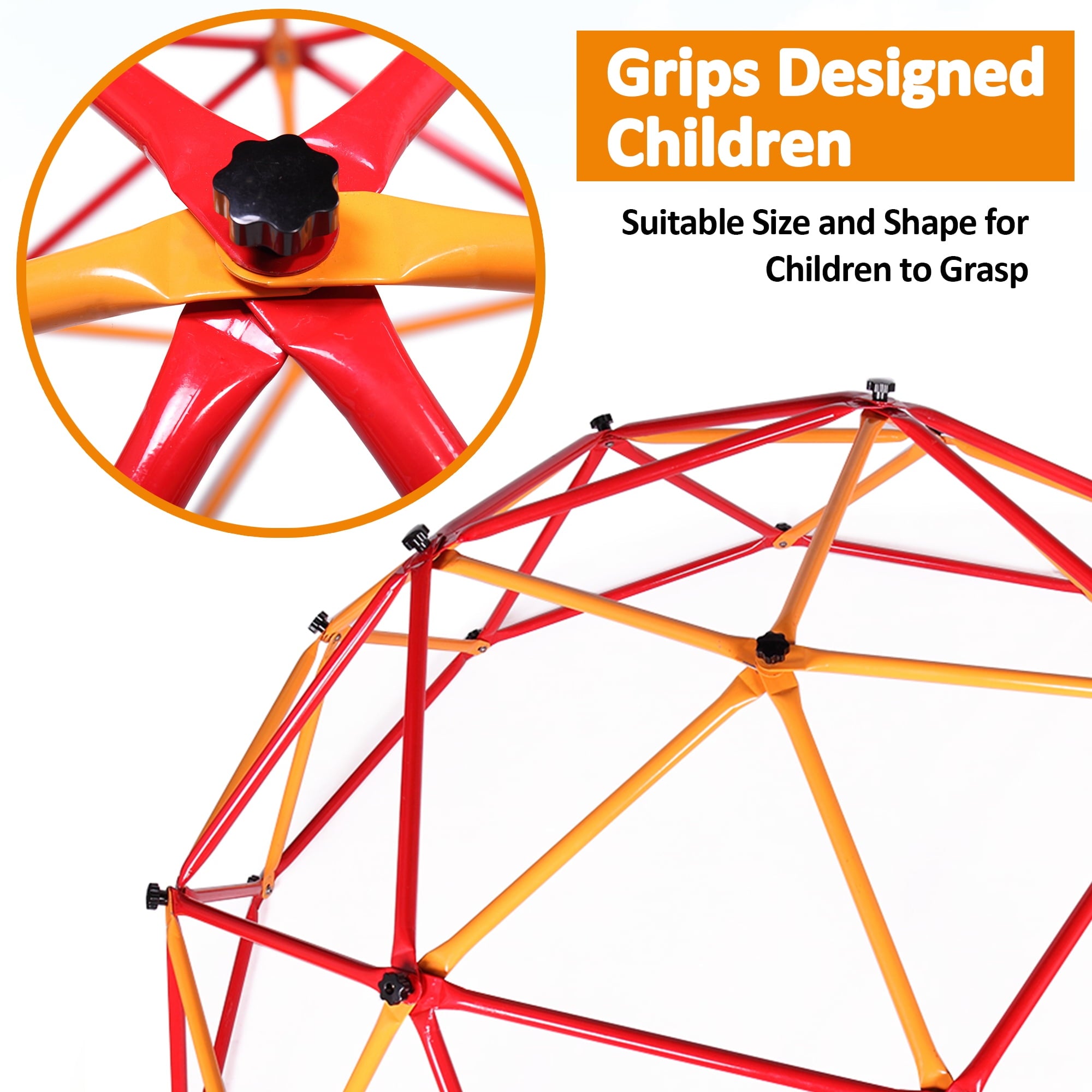 SESSLIFE 6ft Outdoor Dome Climber, Kids Jungle Gym Dome for 3-5 Years Old, Supports 500lbs, TE1305