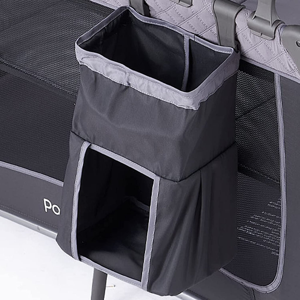Pamo Babe Unisex Portable Baby Play Yard Include Wheels, Canopy, Changing Table for Newborn(Grey)