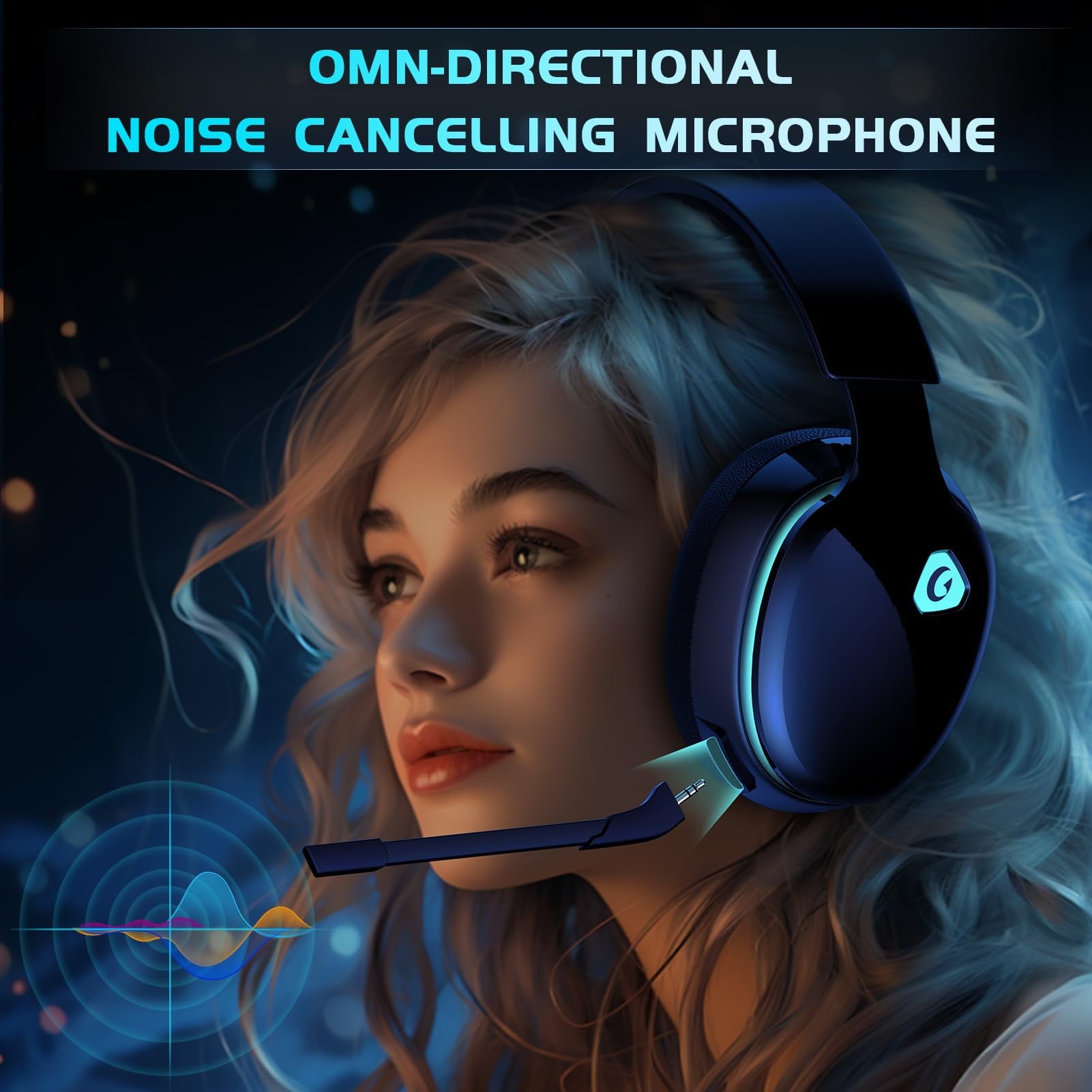 Artsic Wireless Gaming Headset with Microphone for PC, PS4, PS5, Mac, Nintendo Switch with Bluetooth 5.2, 2.4GHz USB PS5 headset,Gaming Headphones with 3.5mm Wired Jack for Xbox Series