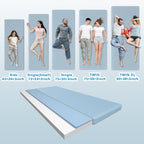 KingChii CertiPUR-US 3" Thick Memory Foam Mattress, Sleeping Bed for Kids Adults,Portable Roll up Sleeping Mats with Removable Waterproof Topper Travel Bag,TWIN/75*38*3 In