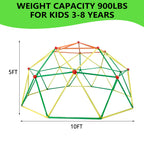 SESSLIFE 6ft Outdoor Dome Climber, Kids Jungle Gym Dome for 3-5 Years Old, Supports 500lbs, TE1305