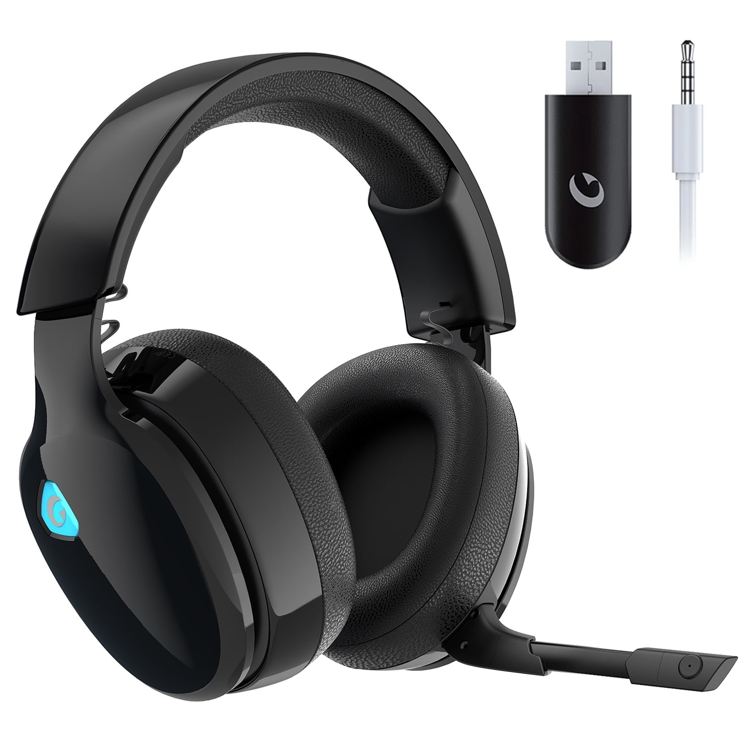 Artsic Wireless Gaming Headset with Microphone for PC, PS4, PS5, Mac, Nintendo Switch with Bluetooth 5.2, 2.4GHz USB PS5 headset,Gaming Headphones with 3.5mm Wired Jack for Xbox Series