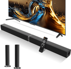 VEAT00L 2.1ch Sound Bars for TV, Soundbar with Subwoofer, Wired & Wireless Bluetooth 5.0 3D Surround Speakers, Optical/HDMI/AUX/RCA/USB Connection, Wall Mountable, Remote Control