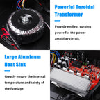 Sunbuck 4000W Surround Sound Bluetooth Audio Power Amplifiers Receiver for Home Stereo Theater System